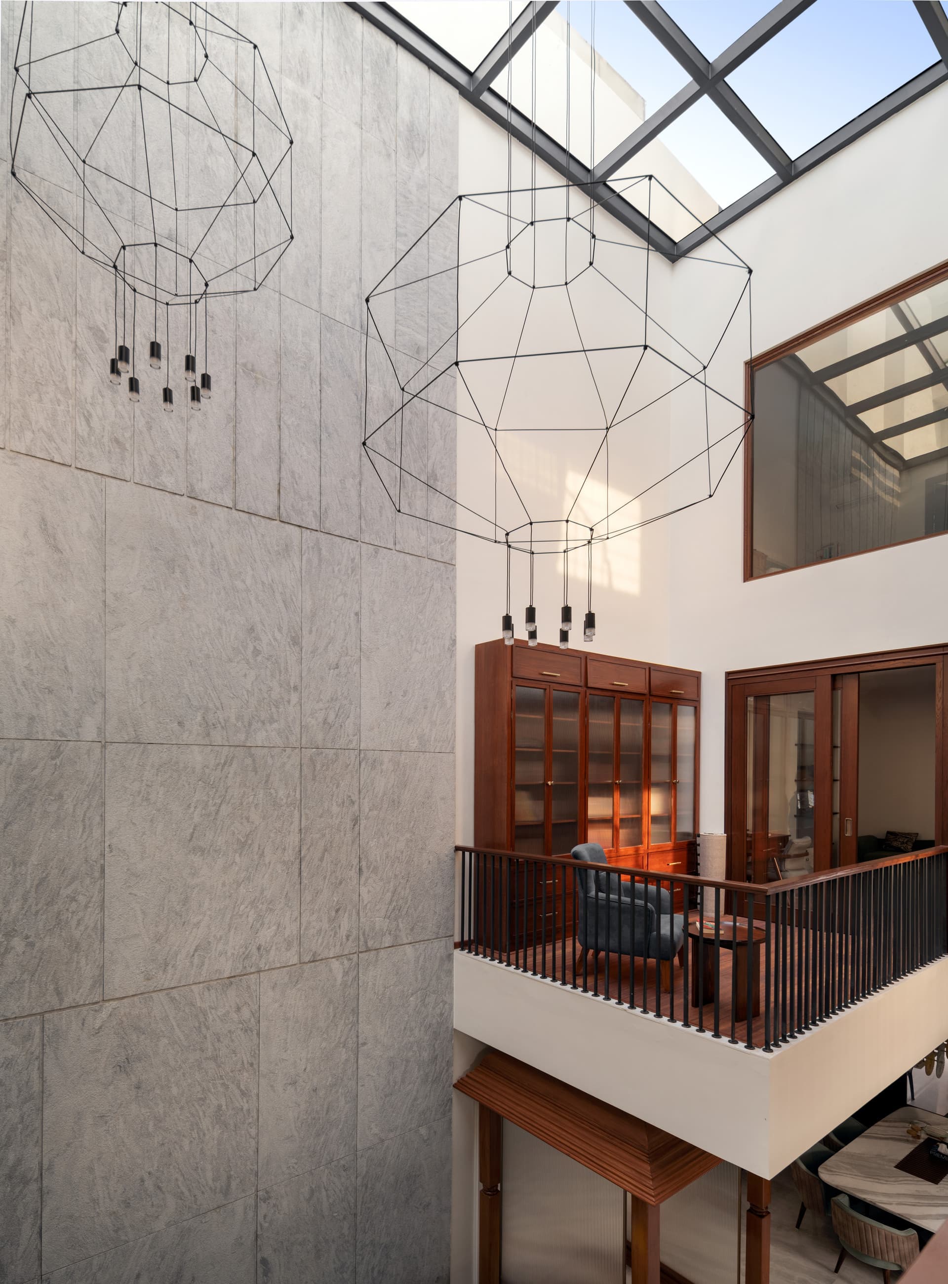Minimalist raw concrete steps